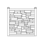 View Fence Panel 6' H x 6' W